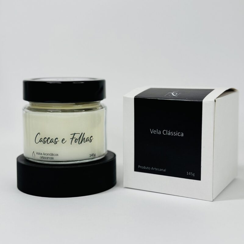 Vela aromática Cascas e Folhas com caixa