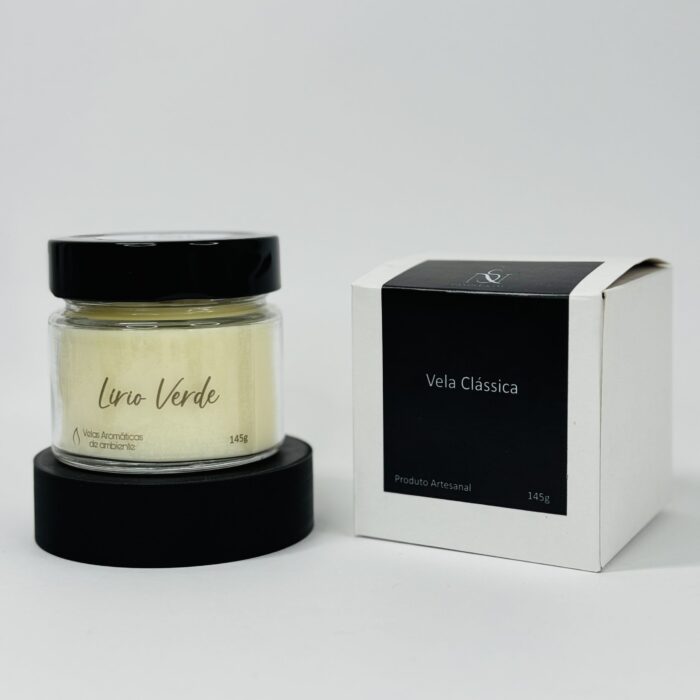 Vela aromática Lírio Verde com caixa