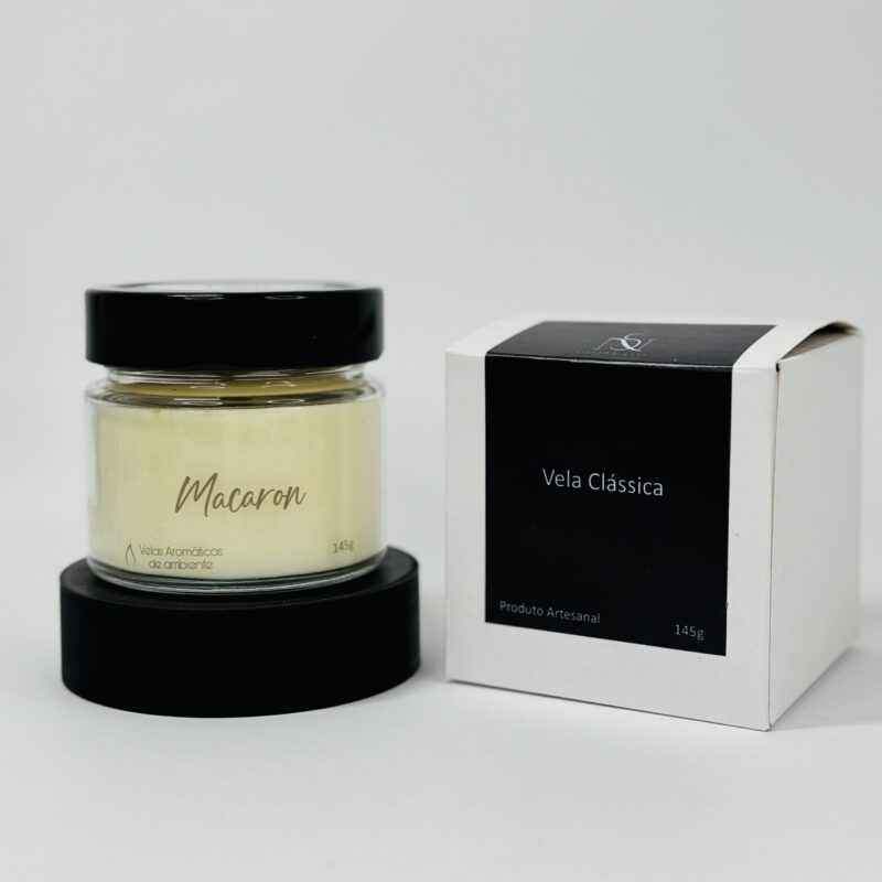 Vela aromática Macaron com caixa