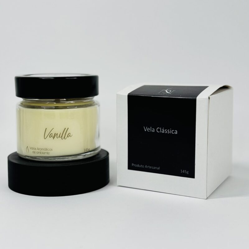 Vela aromática Vanilla com caixa