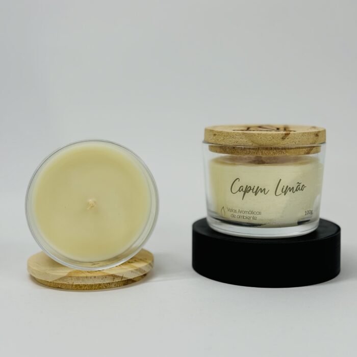 Vela aromática tênue Capim Limão Ns Candle & Co