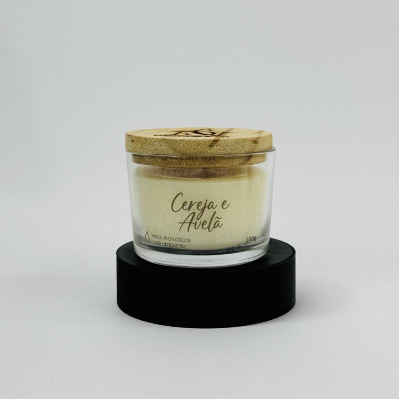 Vela aromática tênue Cereja e Avela