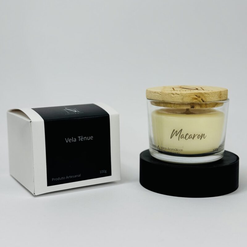 Vela tênue Macaron com Caixa