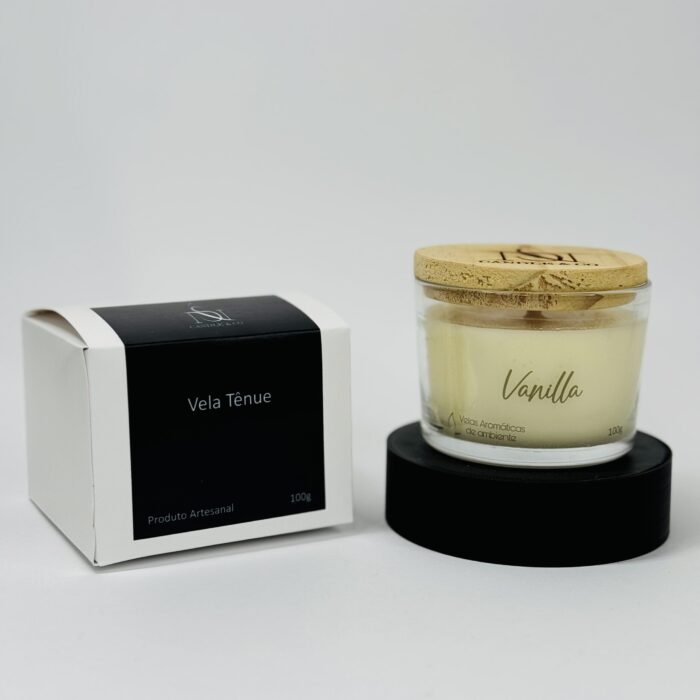 Vela tênue Vanilla com Caixa