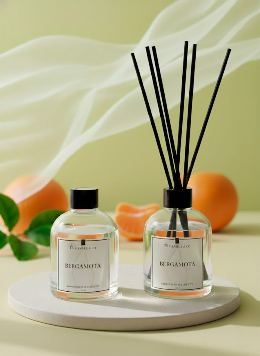 Difusor de Varetas Bergamota Ns Candle & Co