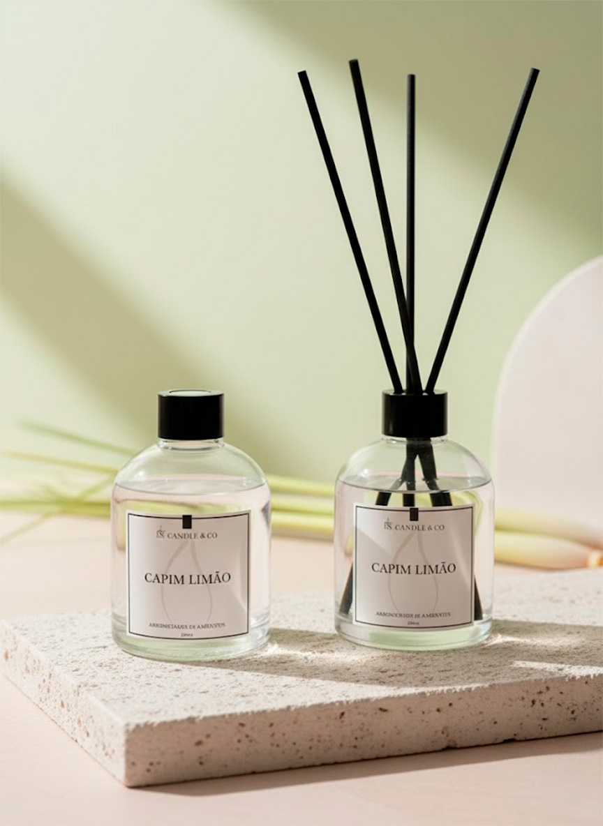 Difusor de Varetas Capim limão Ns Candle & Co