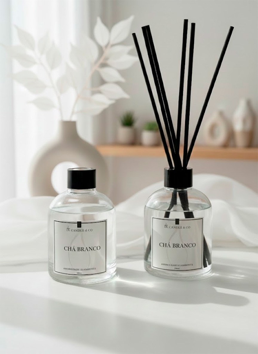 Difusor de Varetas Chá Branco Ns Candle & Co