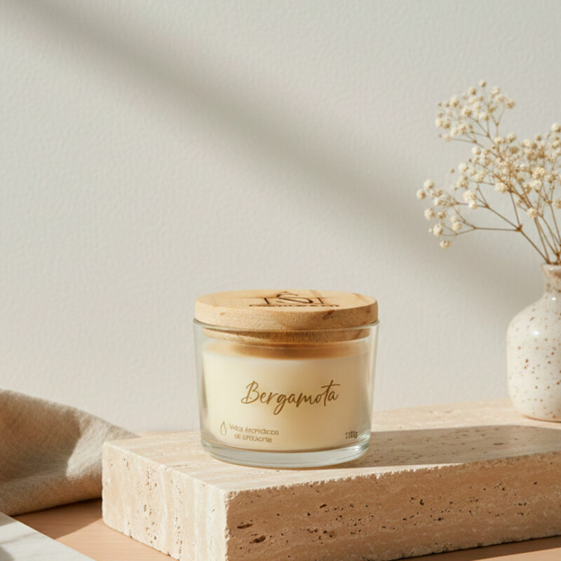 Vela aromática Bergamota Ns Candle & Co