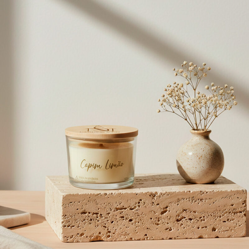 Vela aromática Capim Limão Ns Candle & Co