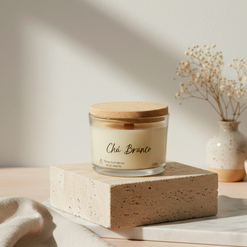 Vela aromática Chá Branco Ns Candle & Co
