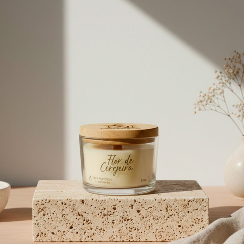 Vela aromática Flor de Cerejeira Ns Candle & Co