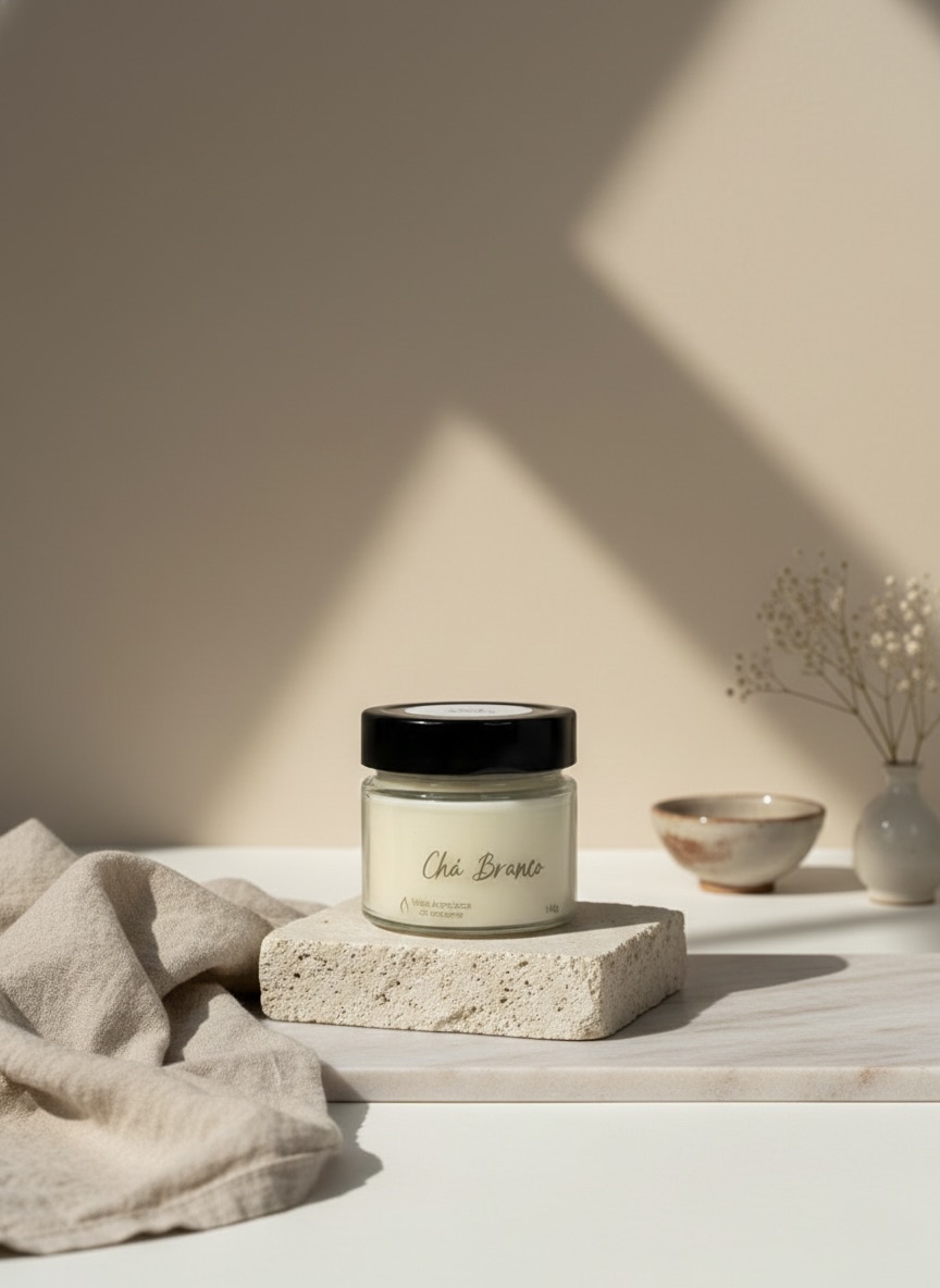 Vela Classica Chá Branco