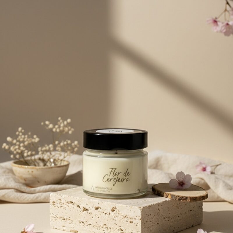 Vela Classica Flor de Cerejeira